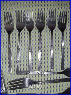 37 pcs Oneida Wm Rogers Premier SPANADA Stainless USA Flatware 6+ PLACE SETTINGS
