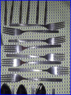 37 pcs Oneida Wm Rogers Premier SPANADA Stainless USA Flatware 6+ PLACE SETTINGS