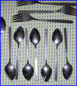 37 pcs Oneida Wm Rogers Premier SPANADA Stainless USA Flatware 6+ PLACE SETTINGS