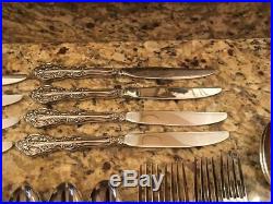 38 Pc. Set Oneida Michelangelo Cube Stainless Flatware Beautiful Cond Free Ship