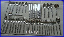 39 Pieces Oneida Heirloom Raphael Stainless Cube Textured Service for 6 Flatware