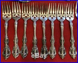 39 piece Service for 6+ Michelangelo by Oneida USA Stainless Steel Flatware
