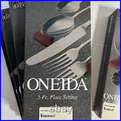 4 -5 pc Oneida Community KENWOOD Stainless Flatware Service for 4 + 3 pc Serve