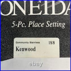 4 -5 pc Oneida Community KENWOOD Stainless Flatware Service for 4 + 3 pc Serve