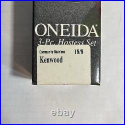 4 -5 pc Oneida Community KENWOOD Stainless Flatware Service for 4 + 3 pc Serve