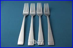 4 Dinner Forks Oneida MERCER FROSTED 18/0 Stainless Vietnam NEW 7 7/8