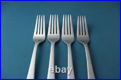 4 Dinner Forks Oneida MERCER FROSTED 18/0 Stainless Vietnam NEW 7 7/8