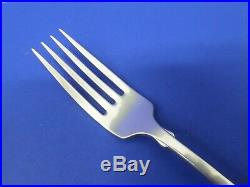 4 Oneida AMERICAN COLONIAL Satin Cube Stainless Flatware 7 1/4 DINNER FORKS