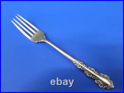 4 Oneida SHELLEY Glossy Cube Mark Floral Stainless Flatware DINNER FORKS