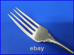 4 Oneida SHELLEY Glossy Cube Mark Floral Stainless Flatware DINNER FORKS