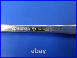 4 Oneida SHELLEY Glossy Cube Mark Floral Stainless Flatware DINNER FORKS