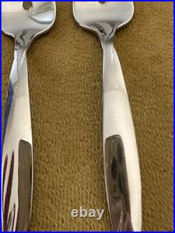 (4) SALAD FORKS ONEIDA USA TORSADE Stainless Flatware Glossy