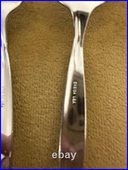 (4) SALAD FORKS ONEIDA USA TORSADE Stainless Flatware Glossy