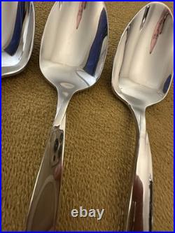 (4) Teaspoons ONEIDA USA TORSADE Stainless Flatware Glossy