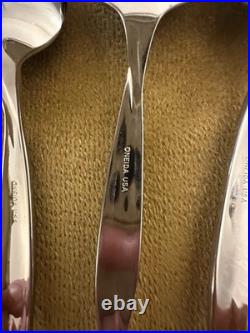 (4) Teaspoons ONEIDA USA TORSADE Stainless Flatware Glossy