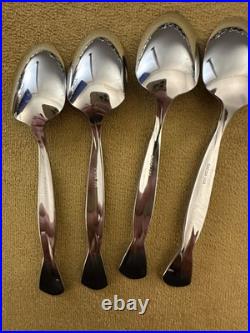 (4) Teaspoons ONEIDA USA TORSADE Stainless Flatware Glossy