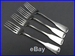4 x Oneida American Colonial Cube Stainless Dinner Fork 7 1/4