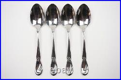 4 x Oneida Deluxe Calla Lily Stainless Teaspoons 6