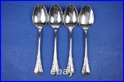 4 x Oneida Falkirk Stainless Teaspoons 6