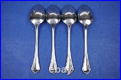 4 x Oneida Falkirk Stainless Teaspoons 6