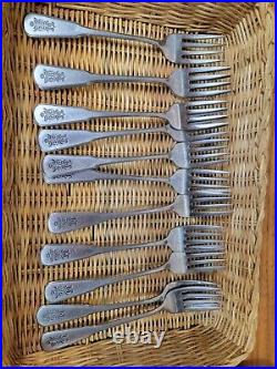 40 Oneida Pfaltzgraff Village Flatware-silverware-stainless-forks-spoons-serving