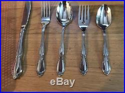 40 Pc Oneida Community Chatelaine Stainless Flatware Set -Service For 8 Clean