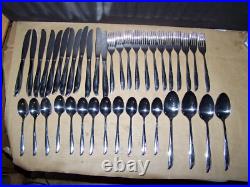 40 Pc Oneida Community Flatware Twin Star 12 Place Setting Stainless SET + 4 sp