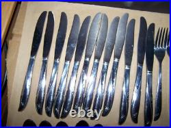 40 Pc Oneida Community Flatware Twin Star 12 Place Setting Stainless SET + 4 sp