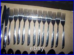 40 Pc Oneida Community Flatware Twin Star 12 Place Setting Stainless SET + 4 sp