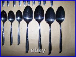 40 Pc Oneida Community Flatware Twin Star 12 Place Setting Stainless SET + 4 sp