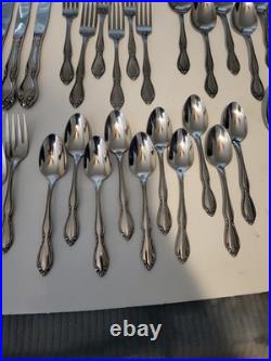 40 Pc Set ONEIDA Deluxe Strathmore Heritage Stainless Flatware Service For 6