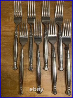 40 Pc Set Oneida Act 1 Cube Stainless Flatware Silverware Glossy Service For 8