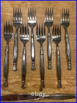 40 Pc Set Oneida Act 1 Cube Stainless Flatware Silverware Glossy Service For 8