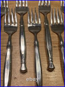 40 Pc Set Oneida Act 1 Cube Stainless Flatware Silverware Glossy Service For 8