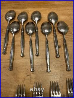 40 Pc Set Oneida Act 1 Cube Stainless Flatware Silverware Glossy Service For 8