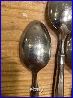 40 Pc Set Oneida Act 1 Cube Stainless Flatware Silverware Glossy Service For 8