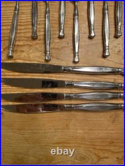 40 Pc Set Oneida Act 1 Cube Stainless Flatware Silverware Glossy Service For 8