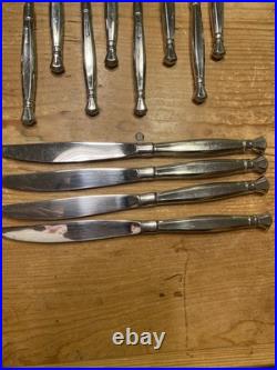 40 Pc Set Oneida Act 1 Cube Stainless Flatware Silverware Glossy Service For 8