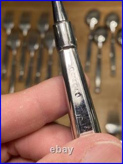 40 Pc Set Oneida Act 1 Cube Stainless Flatware Silverware Glossy Service For 8