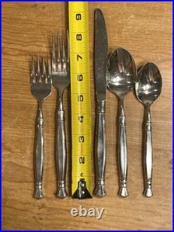 40 Pc Set Oneida Act 1 Cube Stainless Flatware Silverware Glossy Service For 8