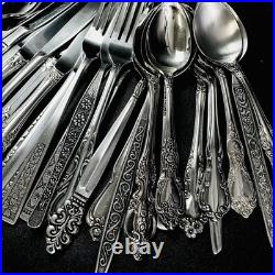 40 Vtg Stainless Flatware Mismatched Japan EKCO National Interpur Oneida Mixed