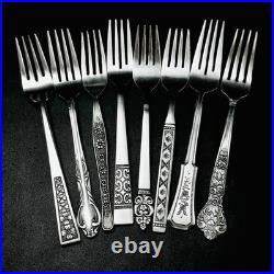 40 Vtg Stainless Flatware Mismatched Japan EKCO National Interpur Oneida Mixed
