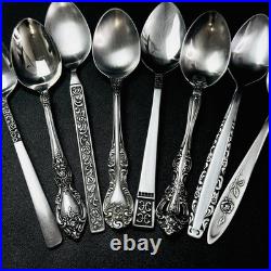 40 Vtg Stainless Flatware Mismatched Japan EKCO National Interpur Oneida Mixed