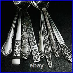 40 Vtg Stainless Flatware Mismatched Japan EKCO National Interpur Oneida Mixed