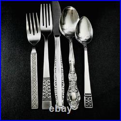 40 Vtg Stainless Flatware Mismatched Japan EKCO National Interpur Oneida Mixed