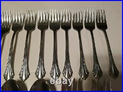 40 pcs Oneida Stainless Steel Bancroft Lot Knives Forks Spoons Serving Flatware