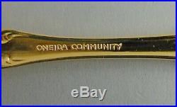 40pc Set of Oneida/Community GOLDEN BRAHMS Flatware Svc/8+Serving Pieces
