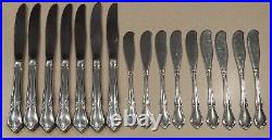 41 PC Oneidacraft Deluxe Oneida CHATEAU Stainless Flatware Set Pre-owned