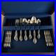 41 Vtg Oneida Cantata Community Stainless Flatware Set Plus Serving Wooden Box