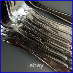 41 Vtg Oneida Cantata Community Stainless Flatware Set Plus Serving Wooden Box